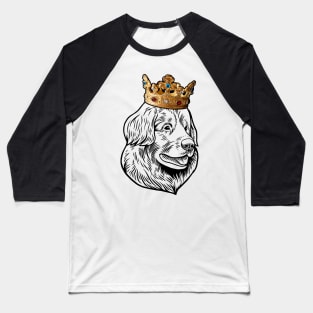 Leonberger Dog King Queen Wearing Crown Baseball T-Shirt